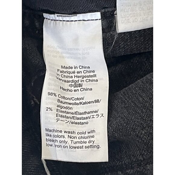 Madewell Women's Sz 24 Black High Waisted Exposed Button Fly Jeans Style #AA575 - Picture 5 of 8